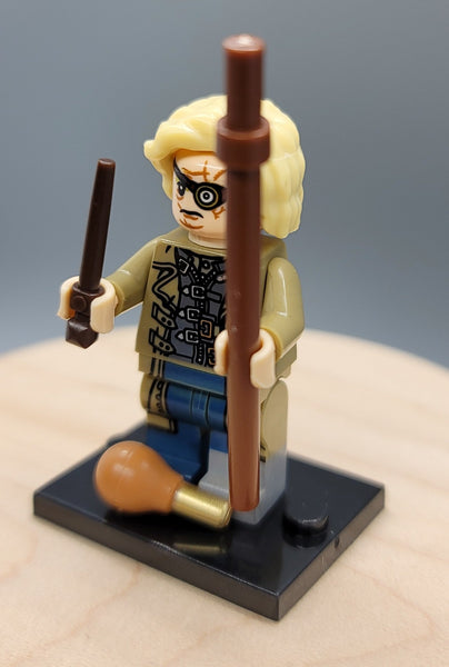 Mad Eye Moody from Harry Potter. Custom minifigure by Beaus Bricks. Brand new in package. - BeausBricks