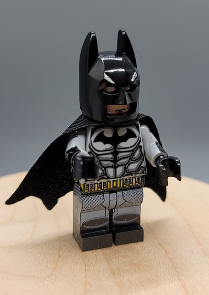 Arkham Batman Custom minifigure by Beaus Bricks.. .  Brand new in package.  Please visit shop, lots more! - BeausBricks