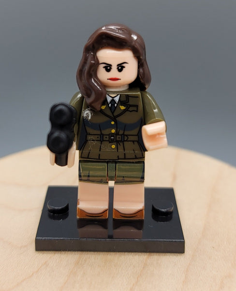 Agent Carter Custom minifigure by Beaus Bricks.. .  Brand new in package.  Please visit shop, lots more! - BeausBricks