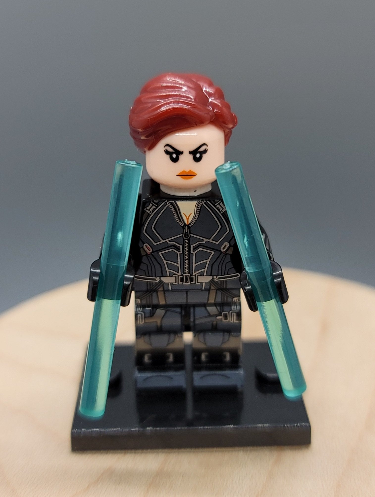 Black Widow Marvel Avengers Custom minifigure.   Brand new in package. - BeausBricks