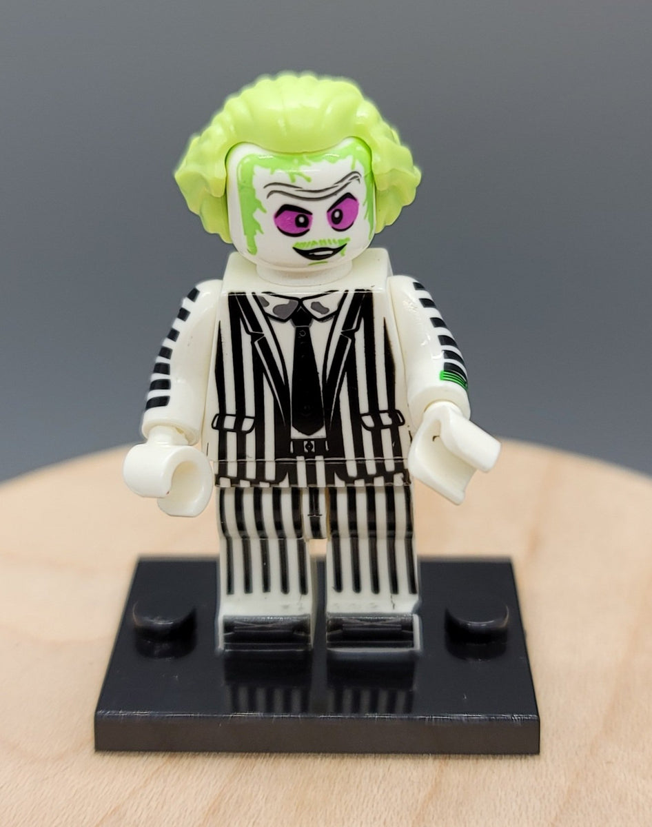 Beetlejuice Custom minifigure. Brand new in package. – BeausBricks