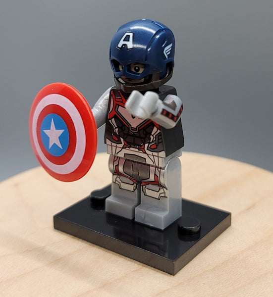 Captain America Custom minifigure. Brand new in package. Please visit shop, lots more! - BeausBricks