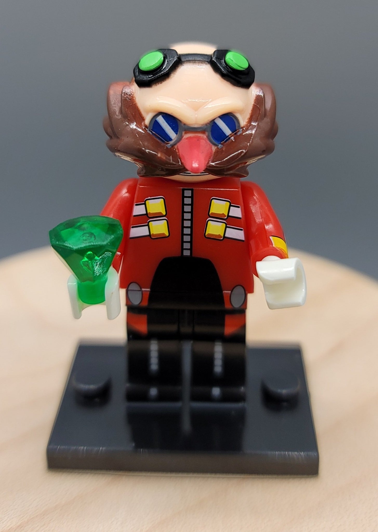 Dr. Eggman Custom minifigure by Beaus Bricks.   Brand new in package.  Please visit shop, lots more! - BeausBricks