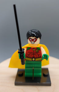 Robin Custom minifigure by Beaus Bricks. Brand new in package.  Please visit shop, lots more!