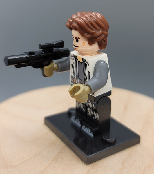 Han Solo Custom minifigure by Beaus Bricks.  Brand new in package.  Please visit shop, lots more! - BeausBricks