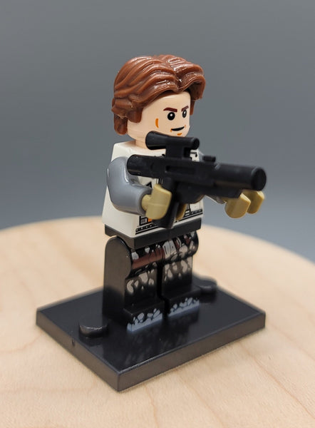 Han Solo Custom minifigure by Beaus Bricks.  Brand new in package.  Please visit shop, lots more! - BeausBricks