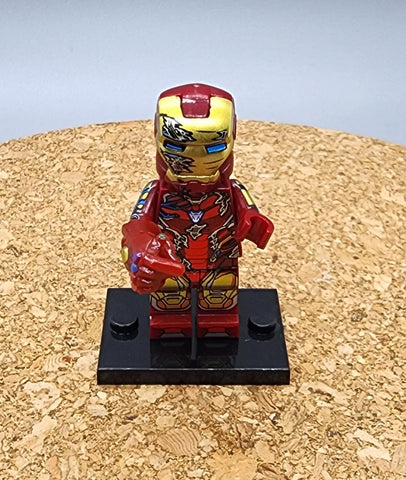 Iron Man Custom minifigure by Beaus Bricks.   Brand new in package.  Please visit shop, lots more!