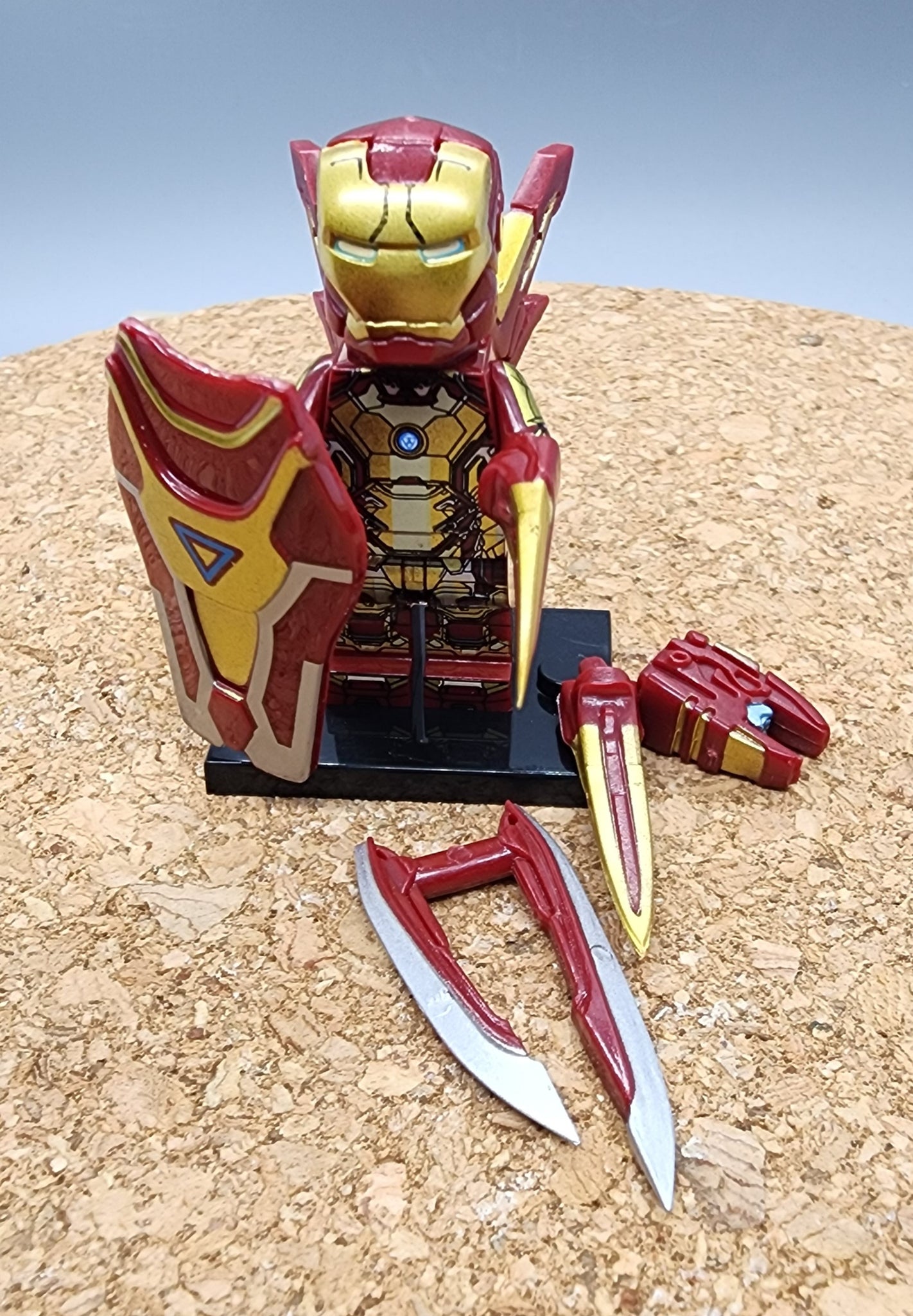 Iron Man MK42 Custom minifigure by Beaus Bricks.   Brand new in package.  Please visit shop, lots more!