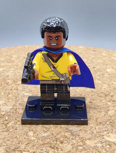 Lando Calrissian Star Wars Custom minifigure by Beaus Bricks.  Brand new in package.