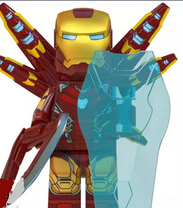 Iron Man Custom minifigure.   Brand new in package.  Please visit shop, lots more! - BeausBricks