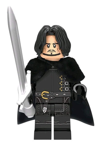 Jon Snow Game of Thrones Custom minifigure by Beaus Bricks.  Brand new in package. - BeausBricks