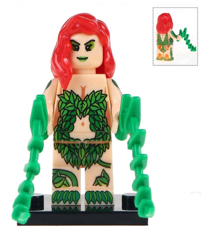 Poison Ivy Custom minifigure by Beaus Bricks. Brand new in package.  Please visit shop, lots more!