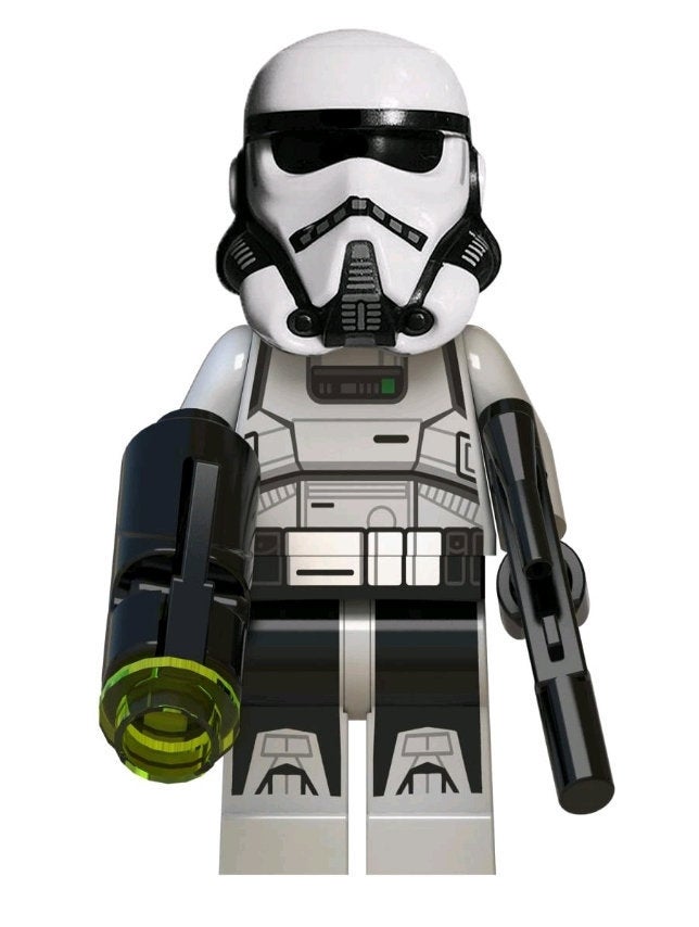 Storm Trooper Custom minifigure by Beaus Bricks.  Brand new in package.  Please visit shop, lots more!