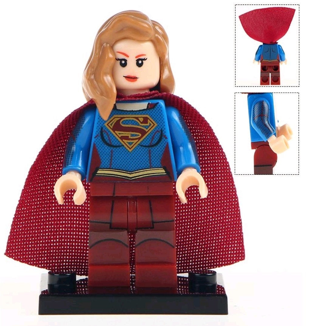 SuperGirl Custom minifigure by Beaus Bricks. Brand new in package.  Please visit shop, lots more!