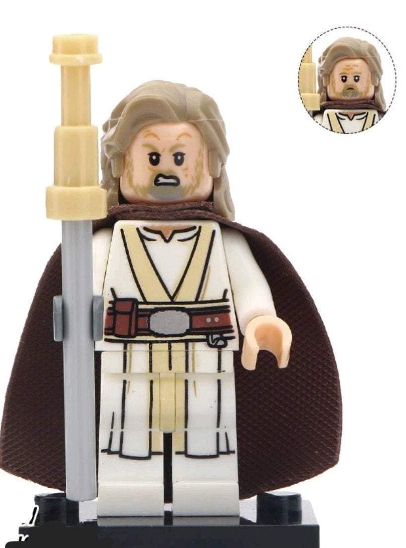 Luke  Skywalker Custom minifigure.   Brand new in package.  Please visit shop, lots more! - BeausBricks
