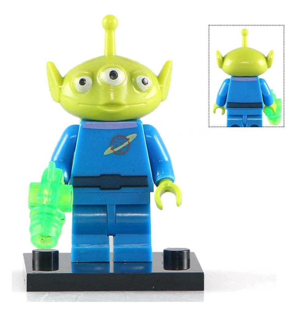 Little Green Men Squeeze Toy Alien Custom minifigure.   Brand new in package.  Please visit shop, lots more! - BeausBricks