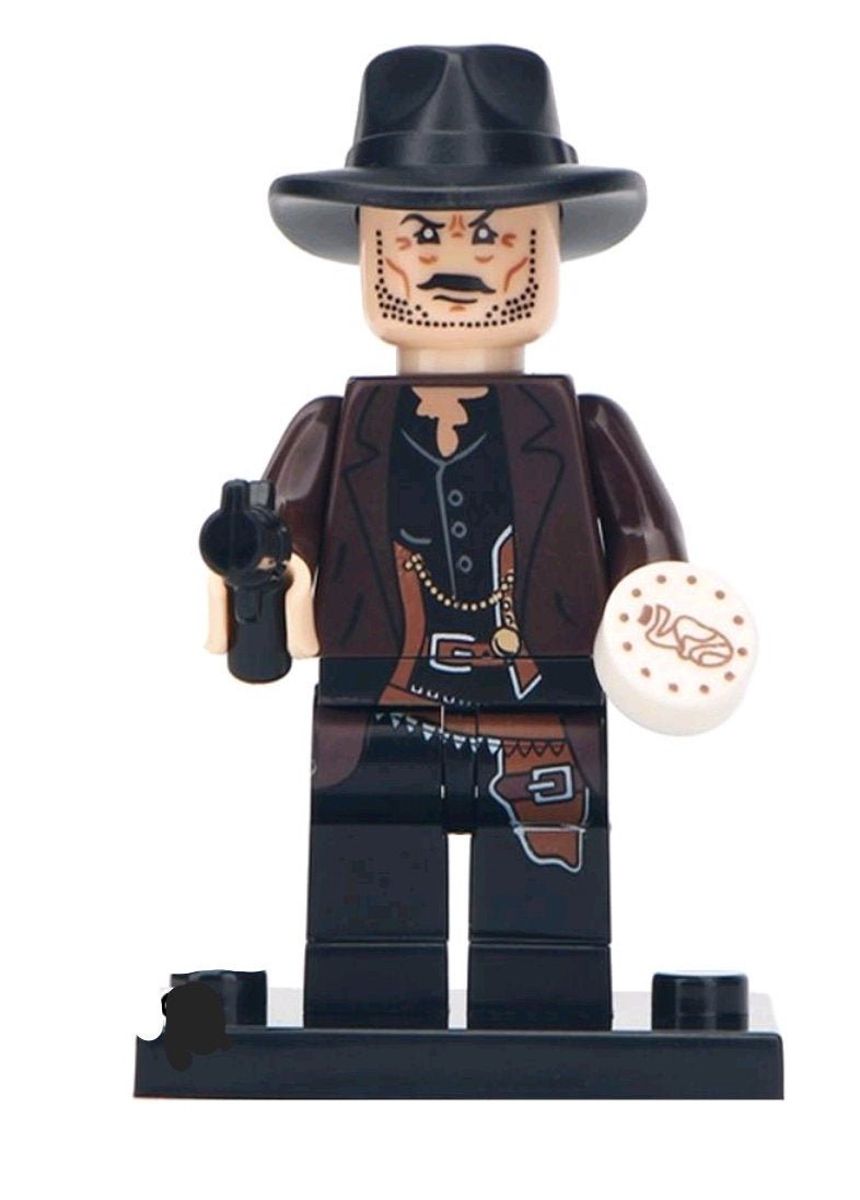 Cowboy Custom minifigure by Beaus Bricks.   Brand new in package.  Please visit shop, lots more! - BeausBricks