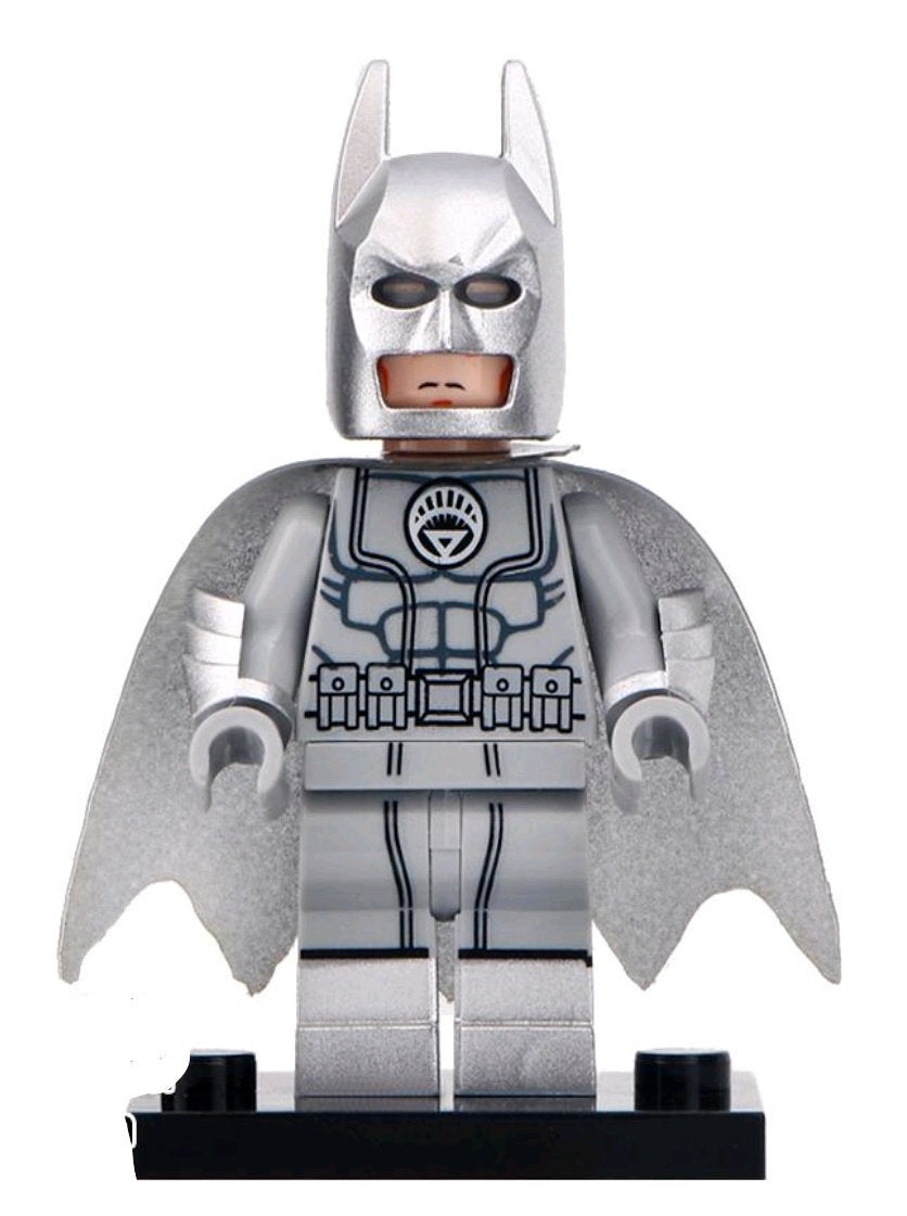 White Light Batman Custom minifigure by Beaus Bricks.   Brand new in package.  Please visit shop, lots more!